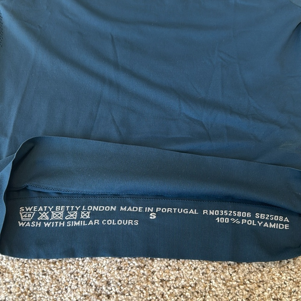 Sweaty Betty Style SB2508A Dharana Yoga Tee Mesh, 3/4 Sleeves, Small, EUC - Picture 6 of 6